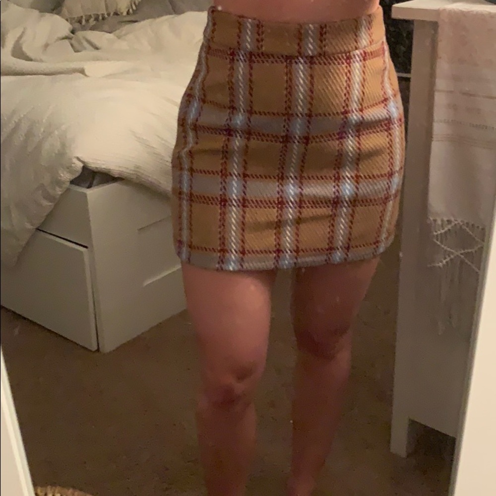 Plaid Mini Skirt